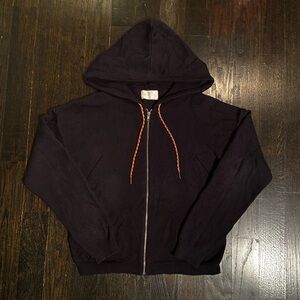 Zadig & Voltaire Knit Hoodie with Orange Cords